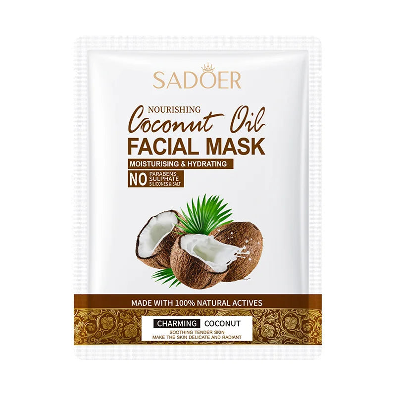 5pcs Coconut Facial Masks