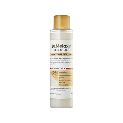 Korean Dr. Melaxin Peel Shot White And Black Rice Exfoliating Essence, Rice Toner, Pink Pore Serum & Cream, Softening Skin Care