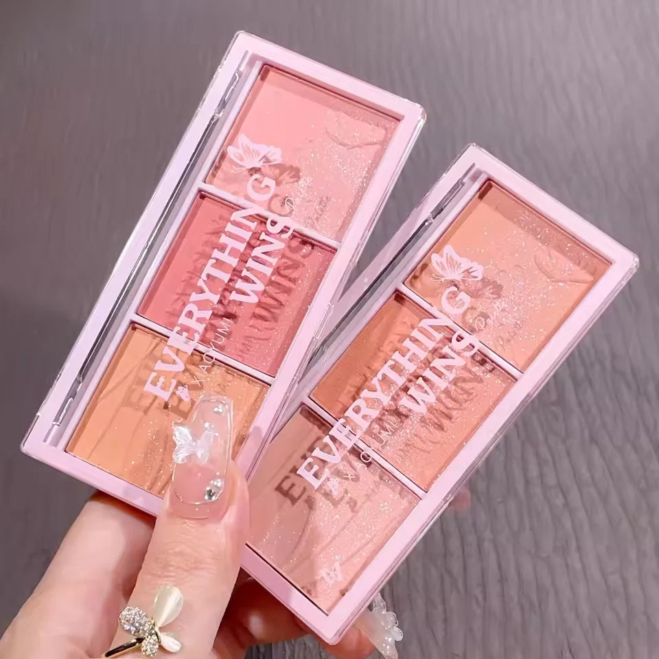 3-in-1 Shimmer Blush Palette