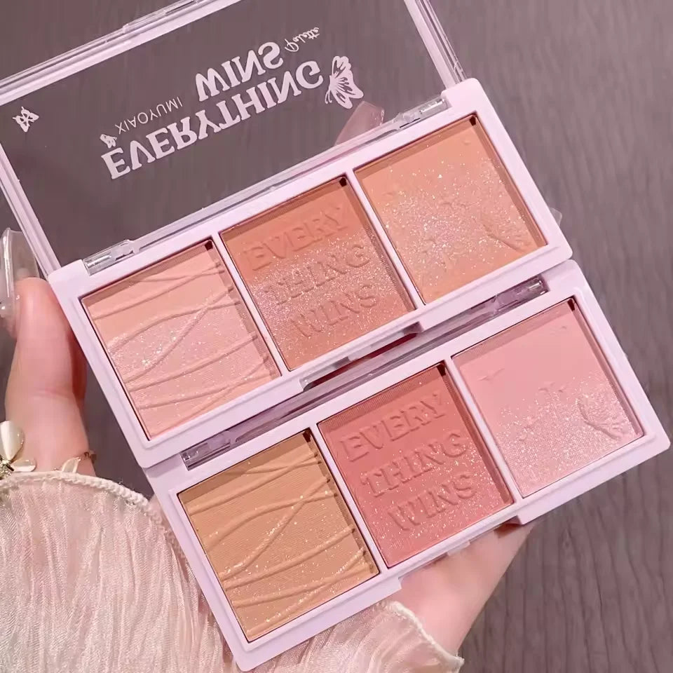 3-in-1 Shimmer Blush Palette