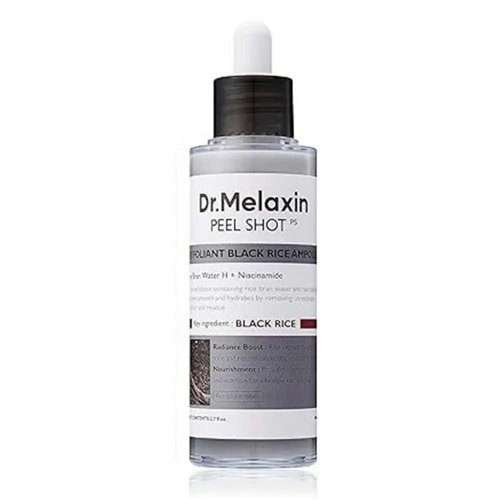 Korean Dr. Melaxin Peel Shot White And Black Rice Exfoliating Essence, Rice Toner, Pink Pore Serum & Cream, Softening Skin Care