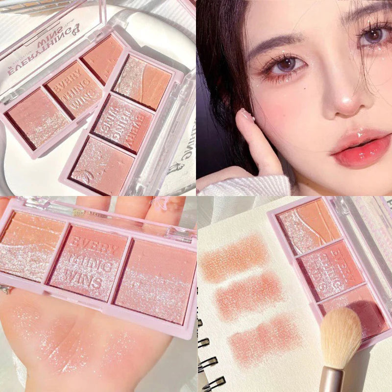 3-in-1 Shimmer Blush Palette
